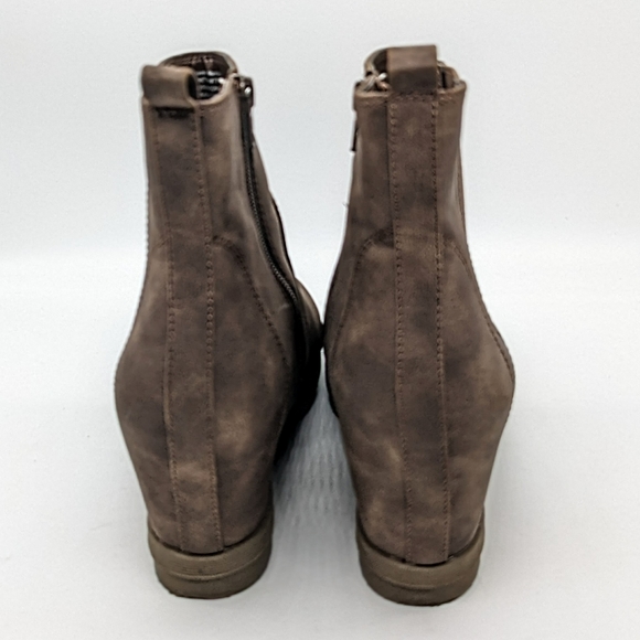 Sonoma Mayfly Hidden Wedge Brown Ankle Boots Women's Size 9.5 - Picture 4 of 7
